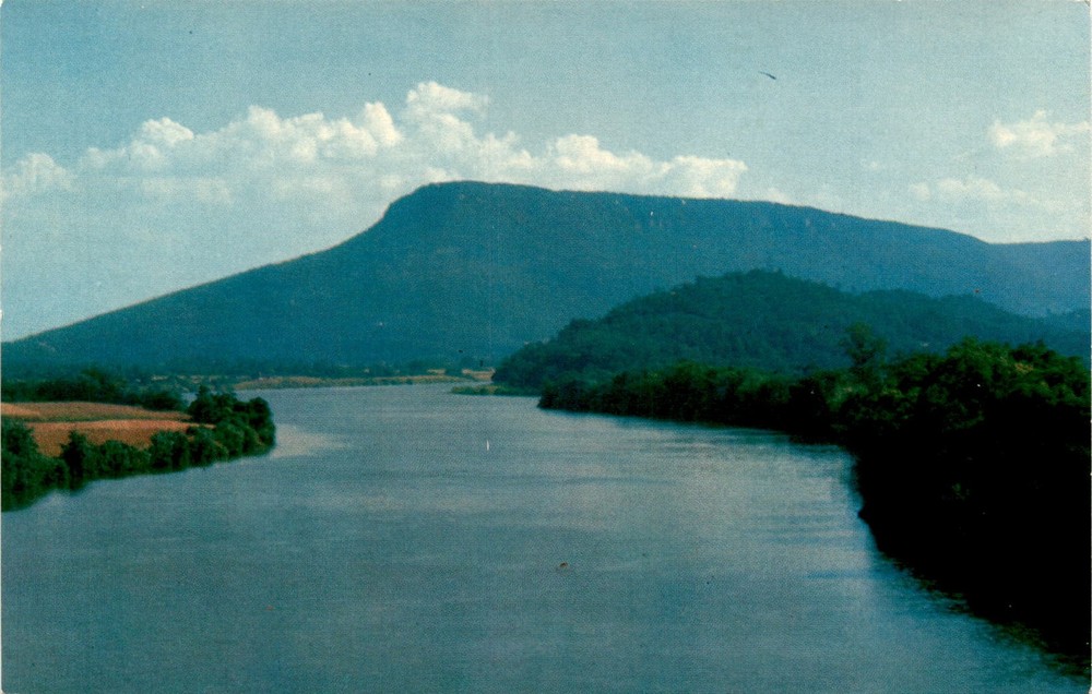 Tennessee River, Lookout Mountain, Chattanooga, National Park, Postcard