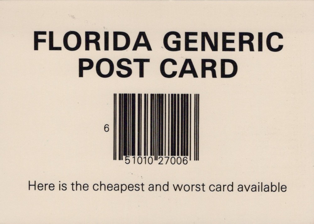 Florida Generic Post Card 4x6 Postcard