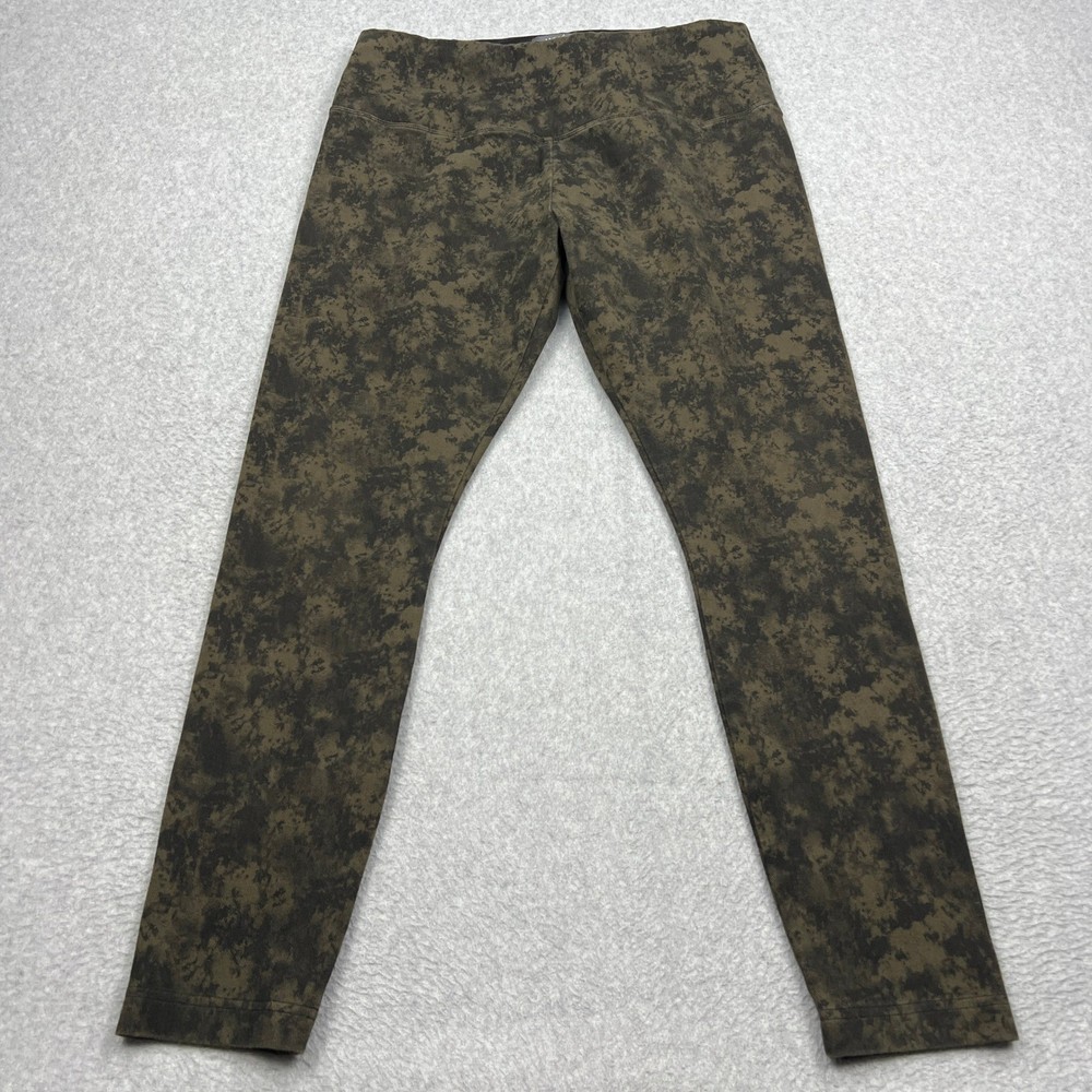 Lysse Pants Women's XL Brown Camo Knit Denim Soft Pull On Stretch Leggings