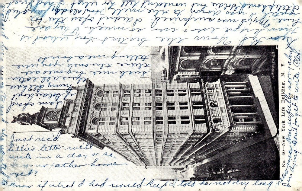 1908 New York Life Building NYC NY Beaux Arts Architecture Koehler Postcard