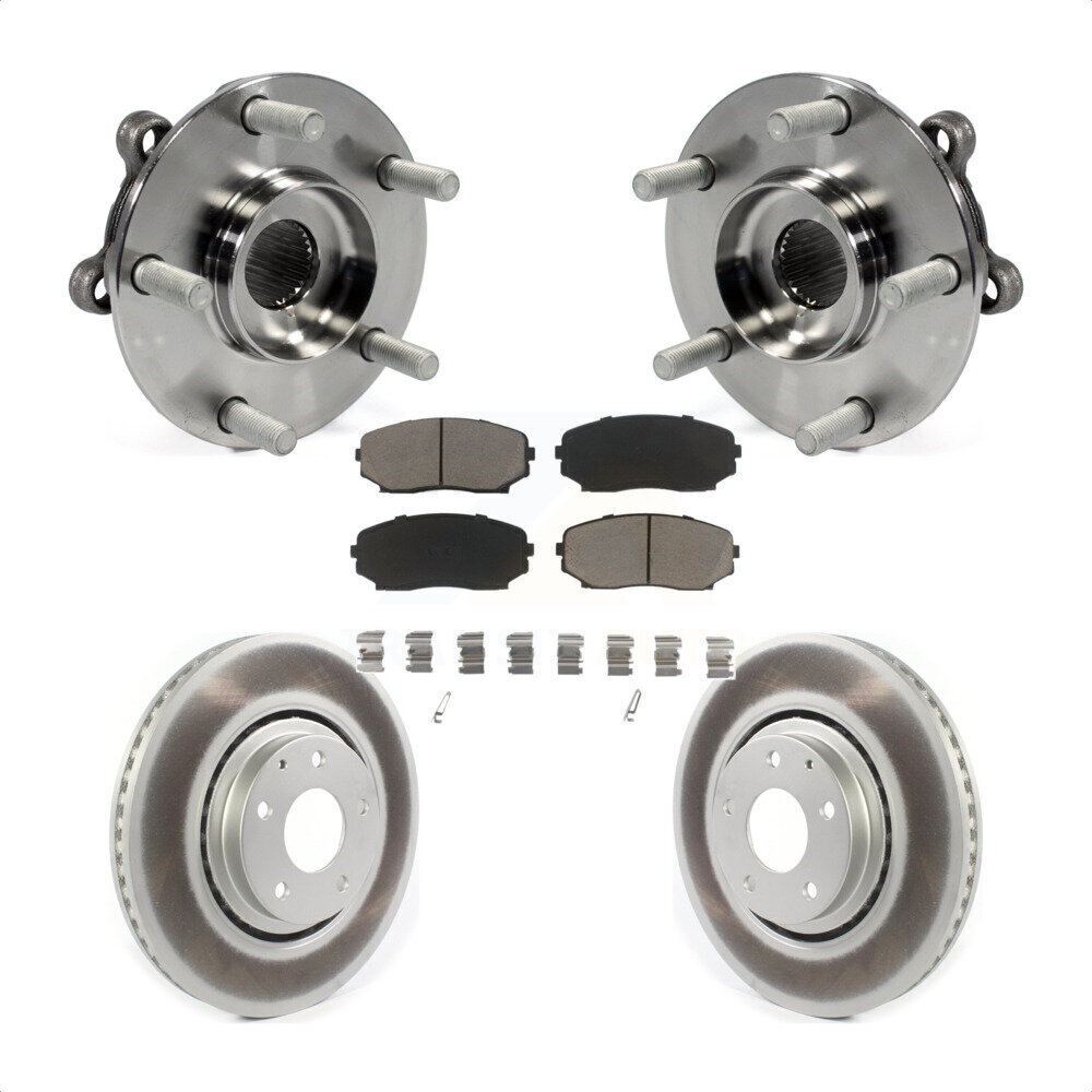Hub Bearing Coat Brake Rotor Pad Front Kit For 2019-2022 Mazda CX-5 Turbocharged