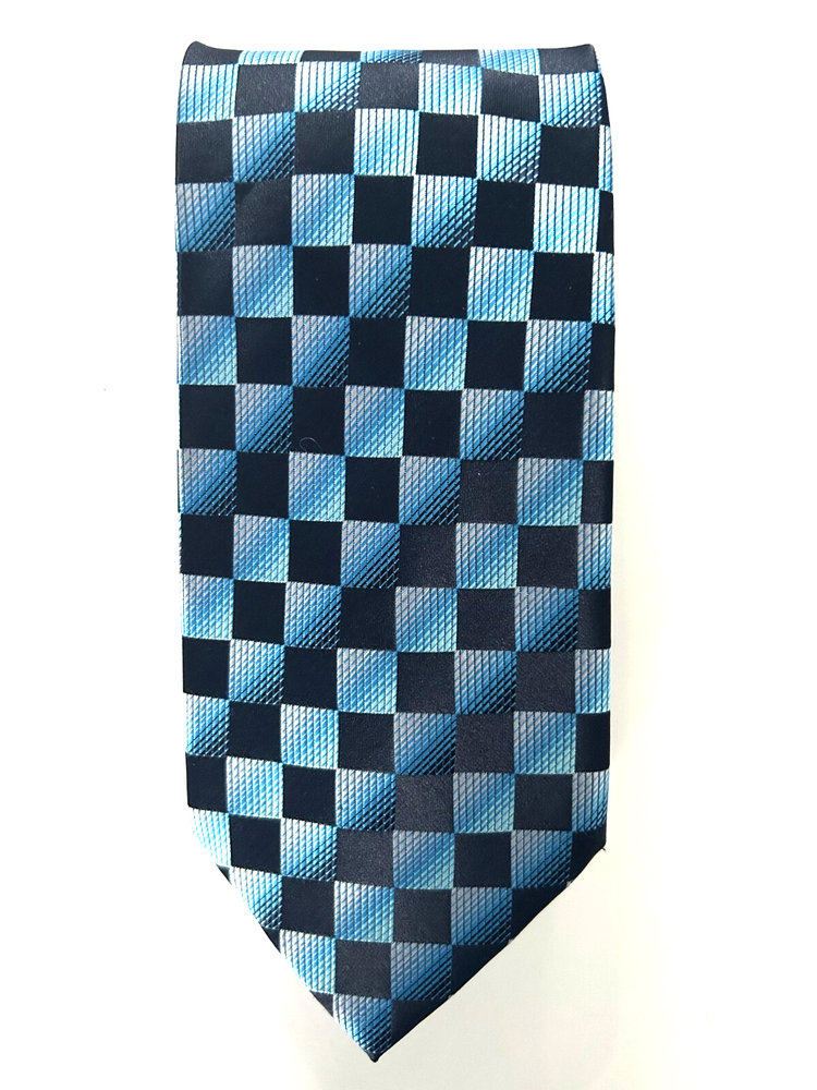 BERGAMO NEW YORK Necktie Men’s Blue & Black Tie
