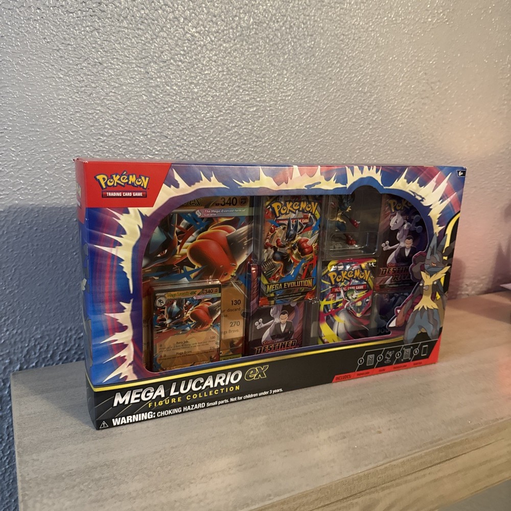 Pokemon TCG Mega Lucario ex Premium Figure Collection Box Factory Sealed