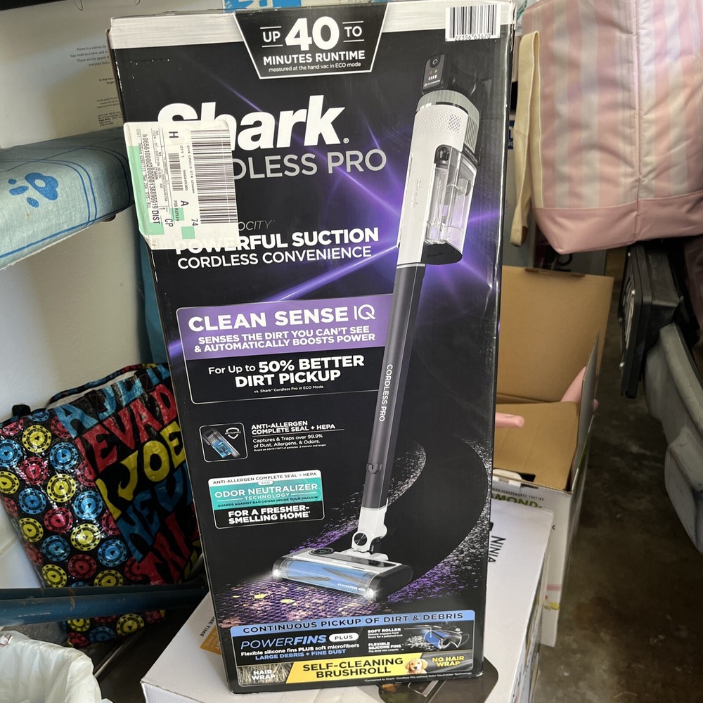 SHARK IZ560H Cordless Pro Stick Vacuum Powerful Lightweight Convenient