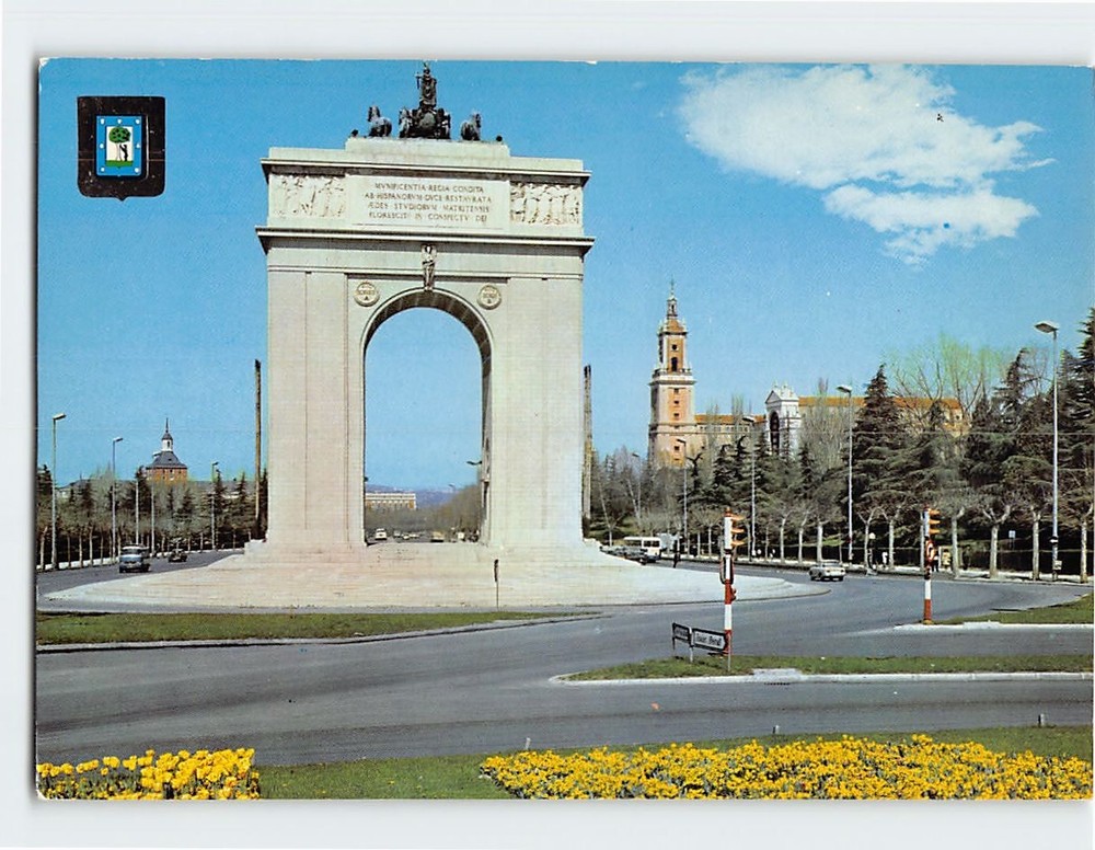 Postcard Victory Arch Madrid Spain
