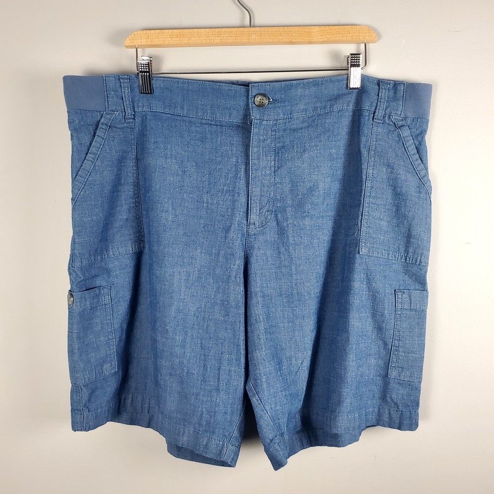 Lee Bermuda Denim Shorts - Women’s Plus Size 20 - Blue