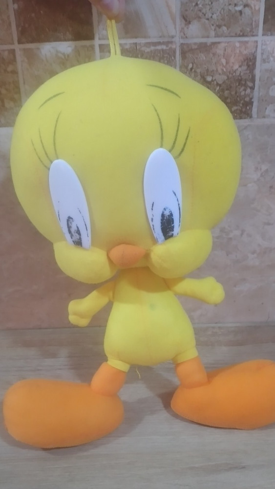 Vintage Tweety Bird Plush 1998 Warner Bros Stuffed Doll Looney Tunes Toy