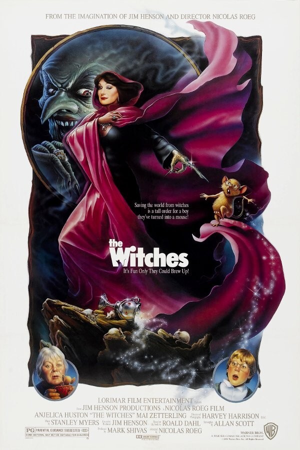 1990 The Witches Fantasy Movie Poster 90s Film Print