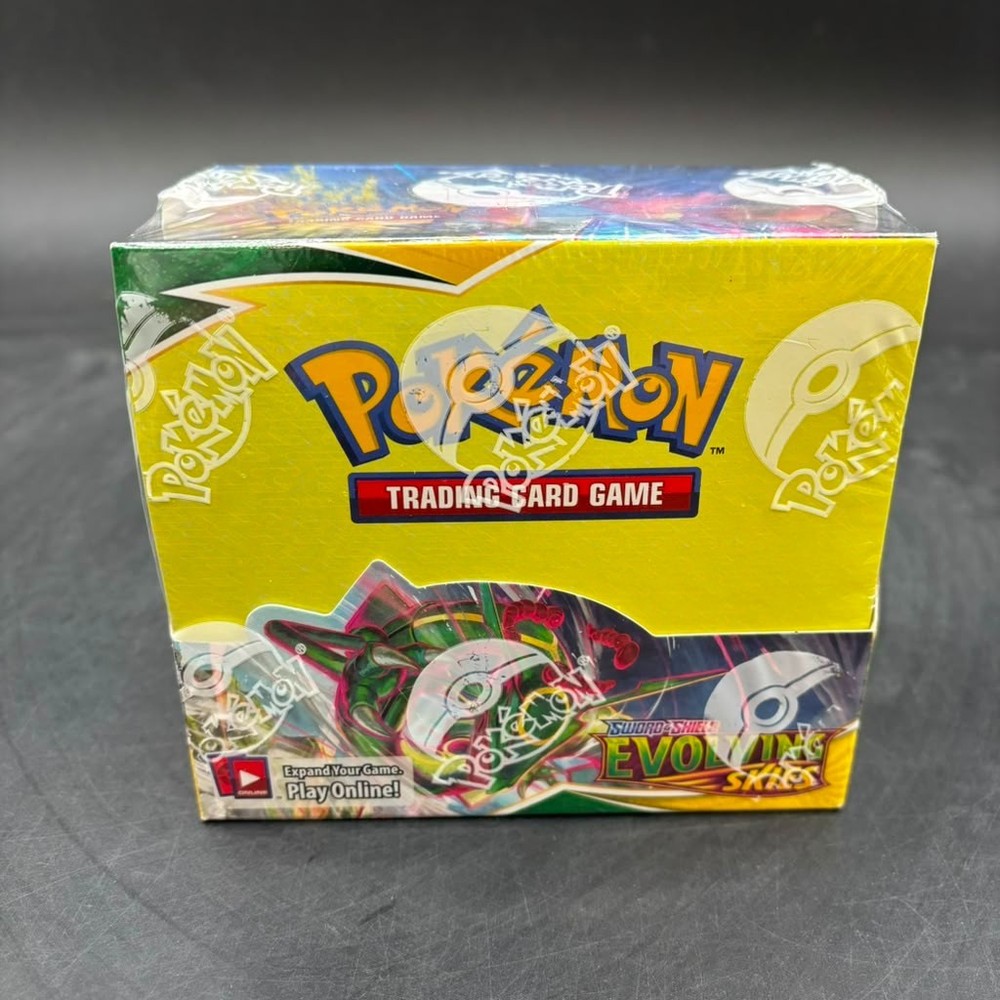 Pokemon TCG Sword & Shield Evolving Skies Booster Box SEALED with ACRYLICPROBSTEIN is actively accepting consignments !!