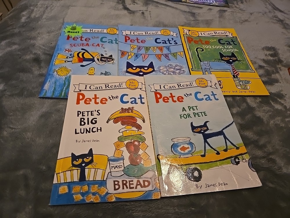 Pete the Cat I Can Read Lot of 5 Early Reader Books My First & Level 1