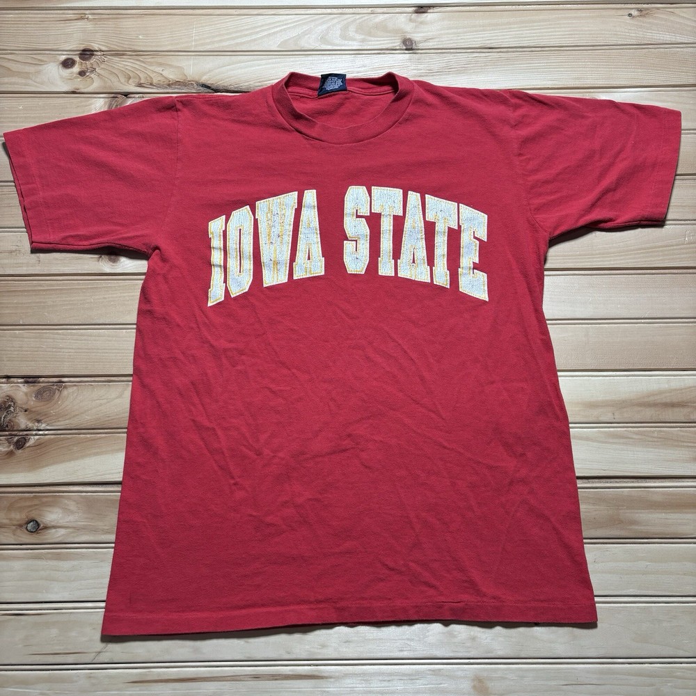 Vintage 90s Iowa State Cyclones College Single Stitch Shirt Size Medium