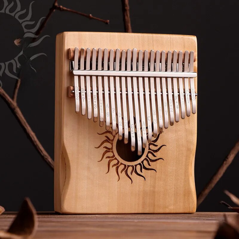 100% New 17 Keys 21 Keys Kalimba Mini Balata Wooden Kalimba Instrument Caliber