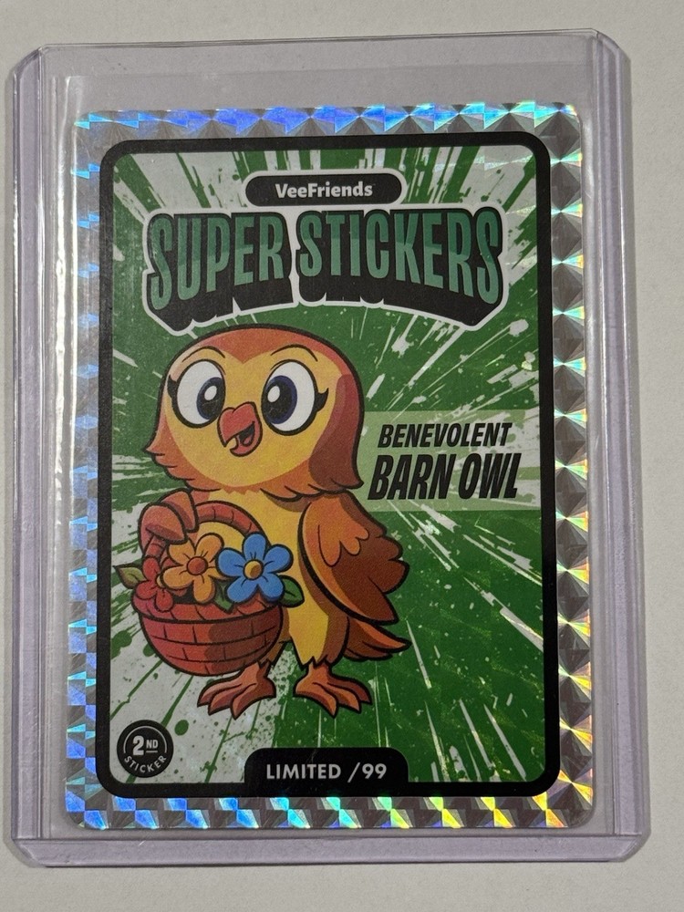 2025 Veefriends Benevolent Barn Owl /99 Manga Series Super Stickers