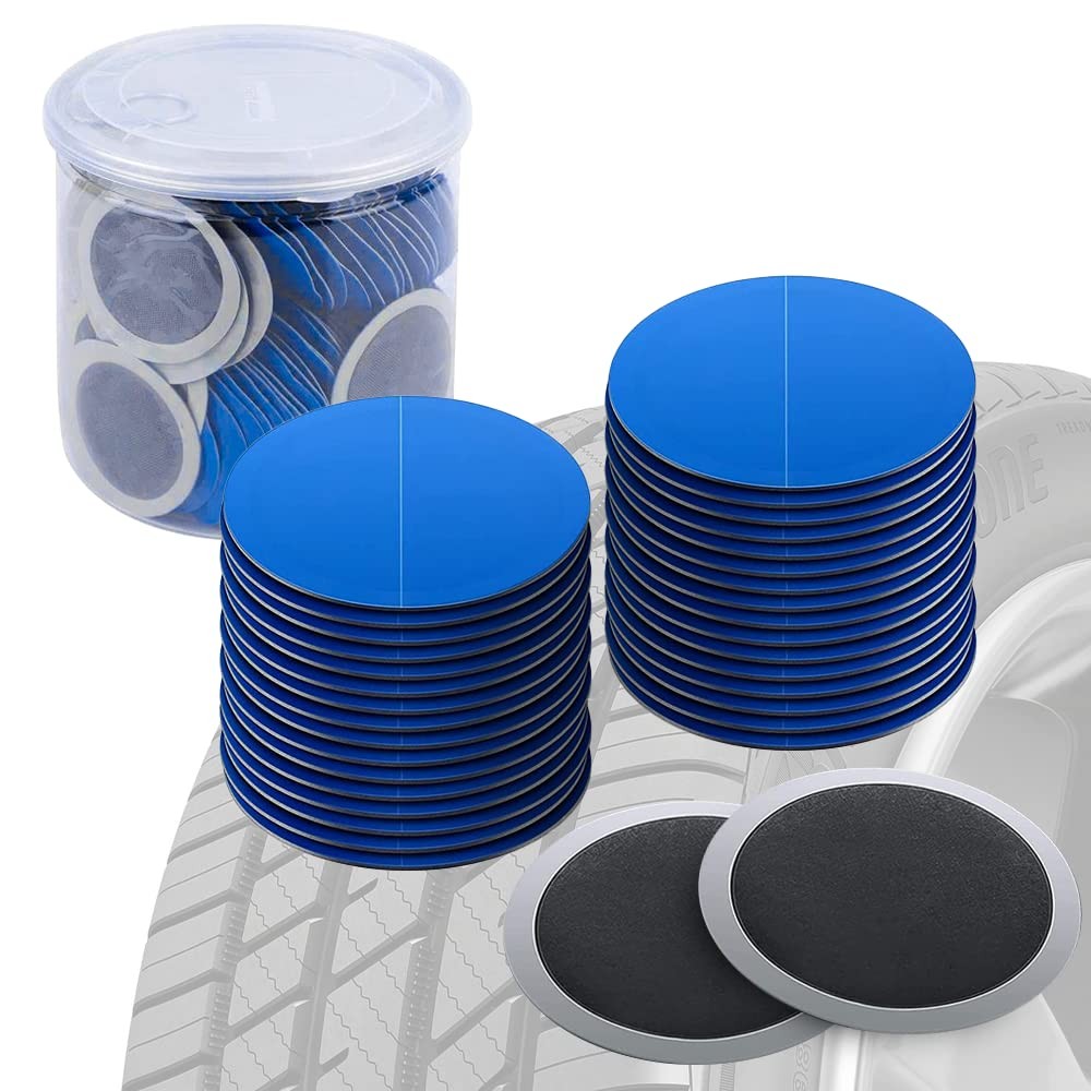 80PCS 58mm Tire Repair Patch, Tire Patch Kit, Heavy Duty Tire Patches, Round ...