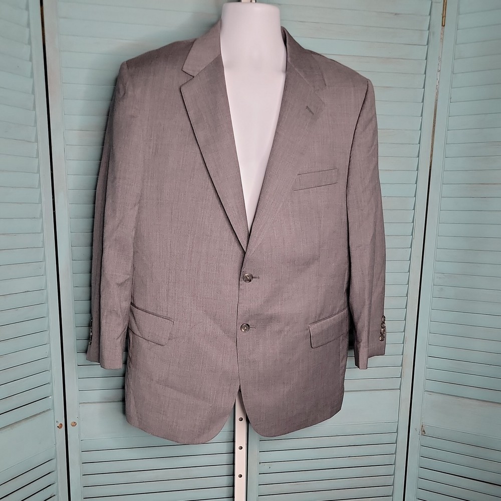 Jos A Bank Dark Gray 2-Button Suit Blazer Jacket Size 44