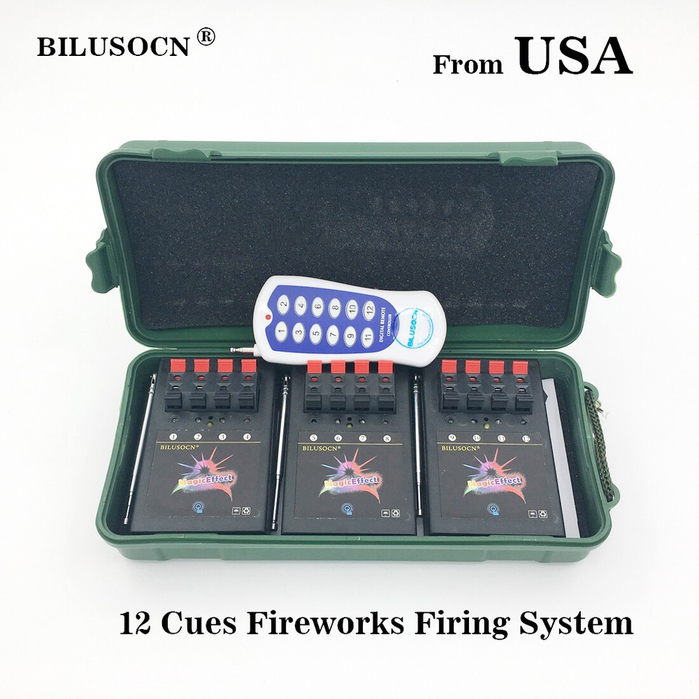 Wireless 12CH Fireworks Firing System+Remote with switch for party+gift