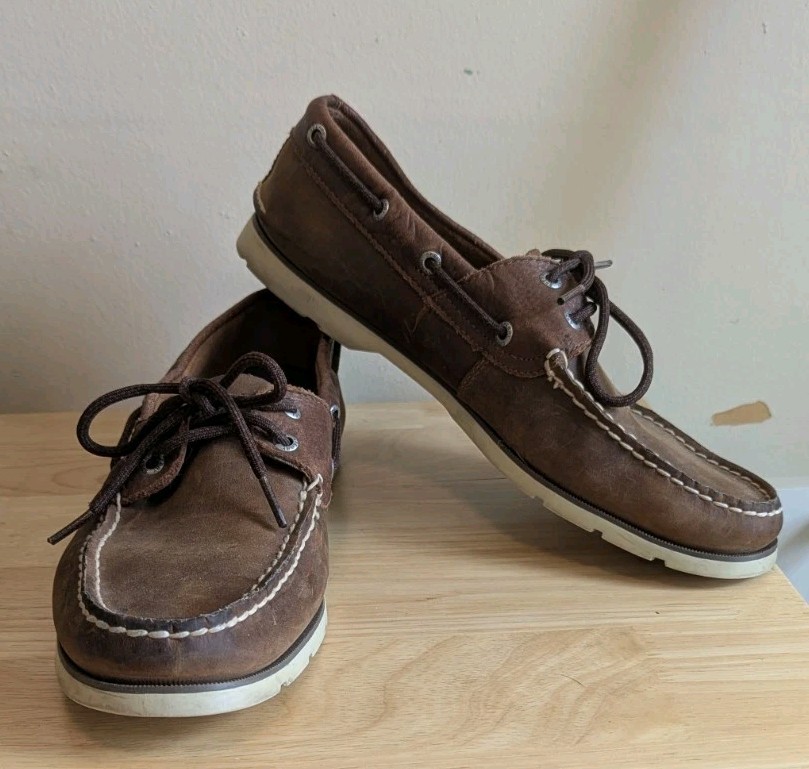 Sperry Top Sider Gold Cup Men's Size 10.5 M Boat Shoes  Brown Leather Preppy