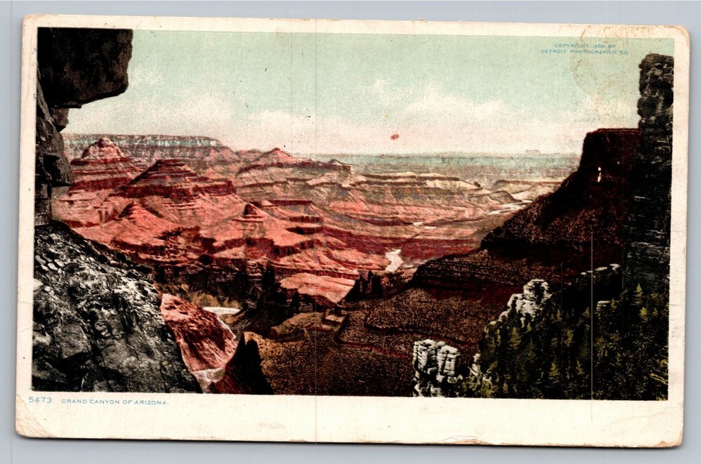 1909 Grand Canyon Arizona PHOSTITNT Postcard Detroit Publishing Co. 5473