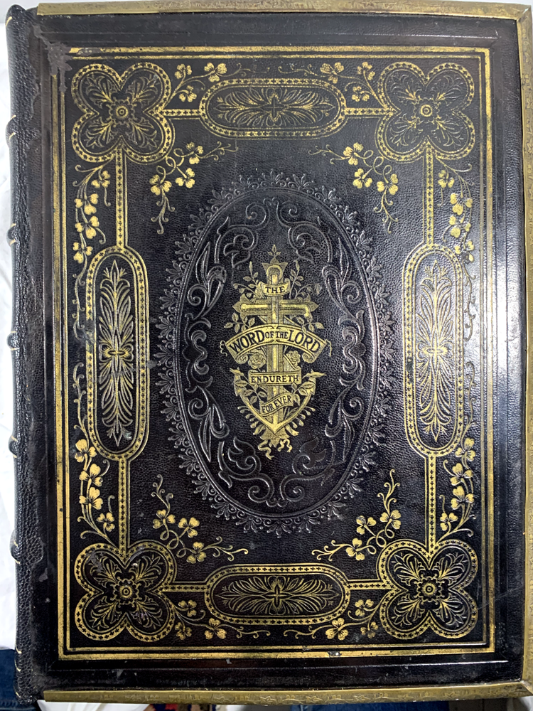 Illustrated Rev. John Brown Bible, Circa mid 1800s, Restored