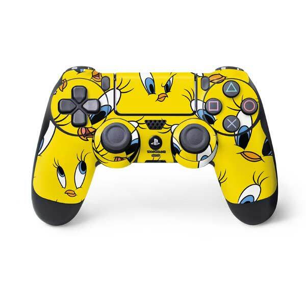 Looney Tunes PS4 Controller Skin - Tweety Bird Super Sized Pattern