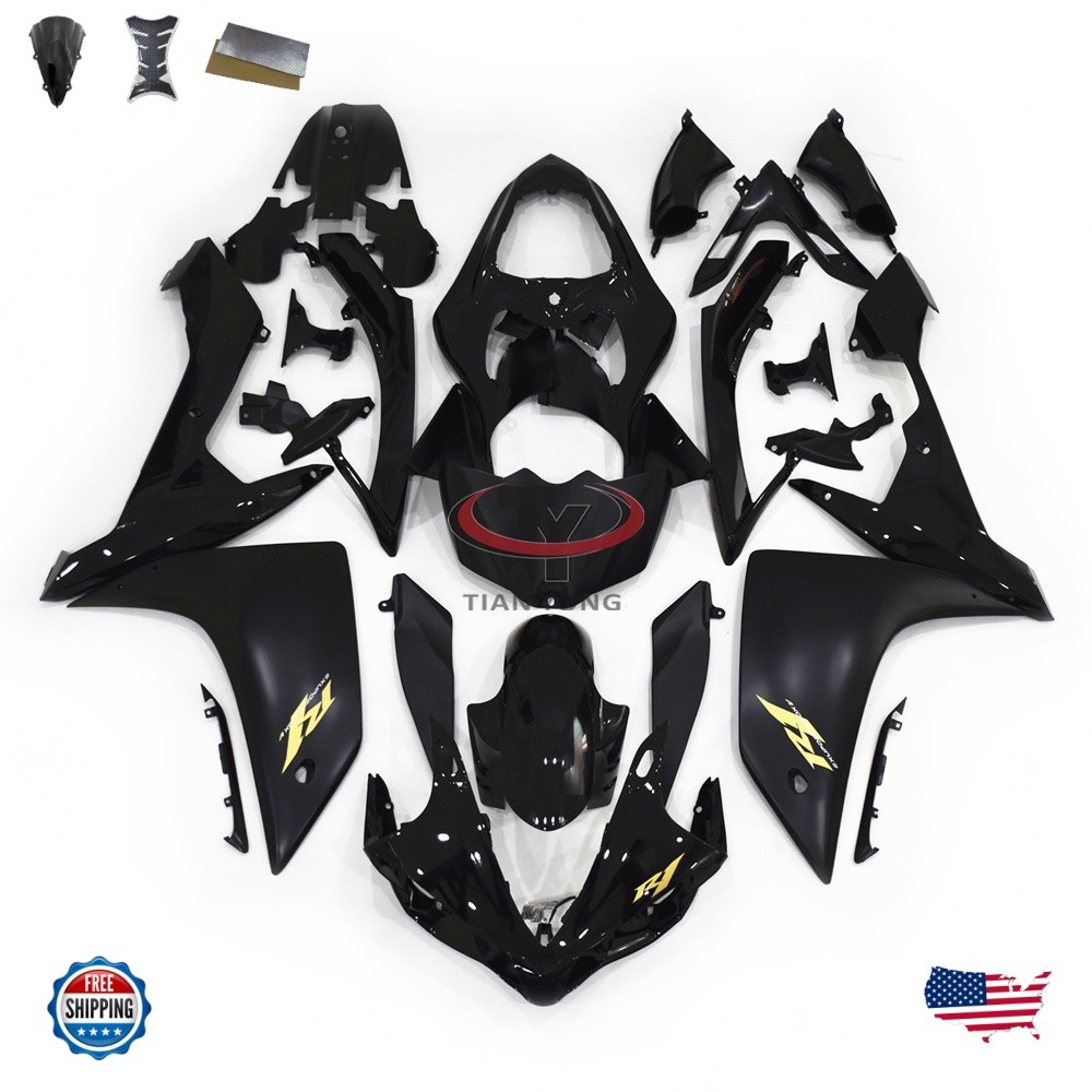 Bodywork Fairing Kit for Yamaha YZF1000 R1 2007 2008 ABS Glossy Matte Black