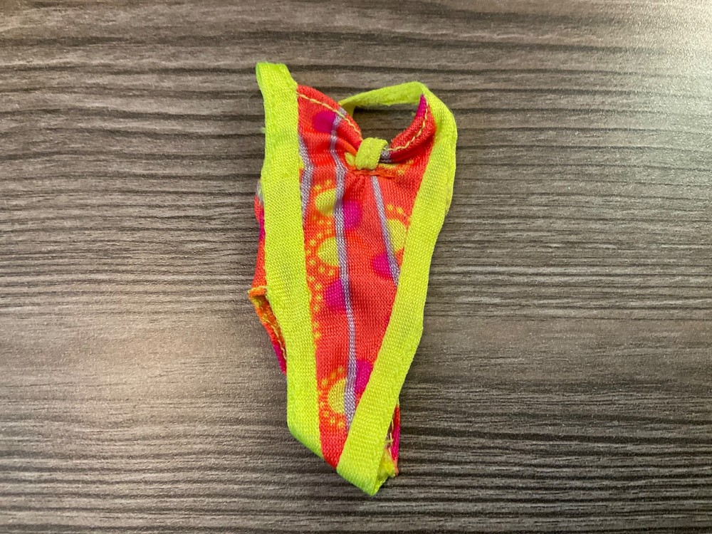 Vintage 1990 Mattel  Skipper Barbie Doll Clothes Hawaiian Fun Swimsuit Set Lot