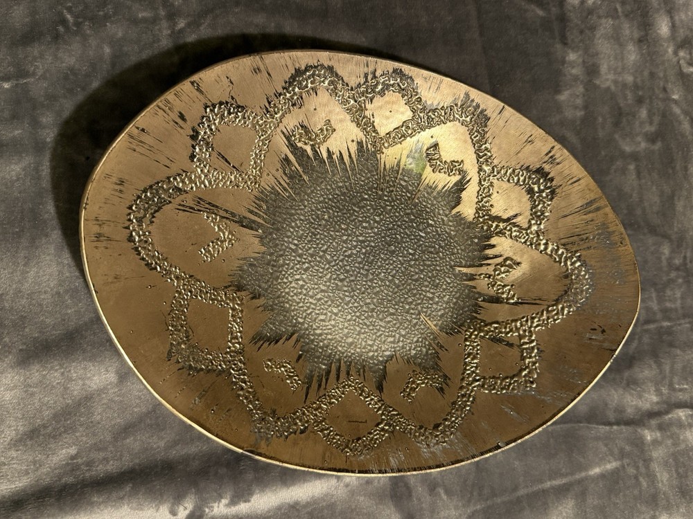Vintage Atomic Splash Oval Platter – Mid-Century Modern – Dorothy Thorpe Style