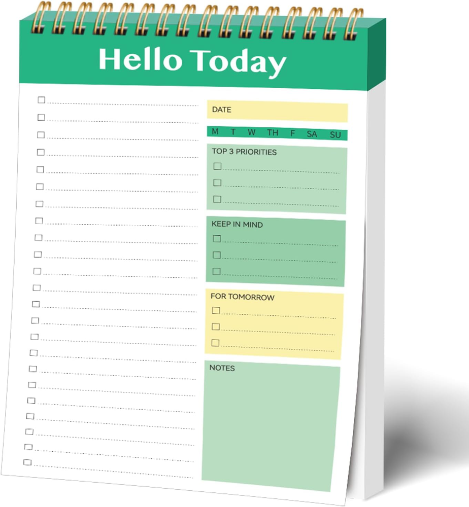 To Do List Notepad - 52 Sheets Daily Planner Checklist for Work Productivity