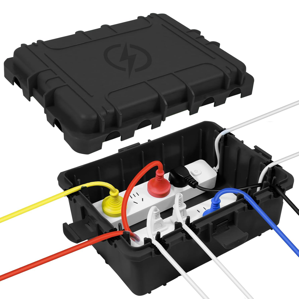Large Outdoor Electrical Box Waterproof, IP54 Extension Cord Cover Weatherproof