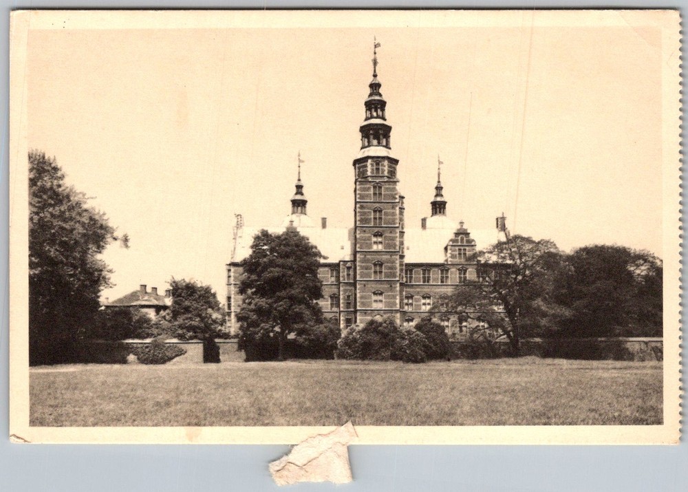 Vtg Postcard Rosenborg Castle Tower Copenhagen, Denmark 1930s