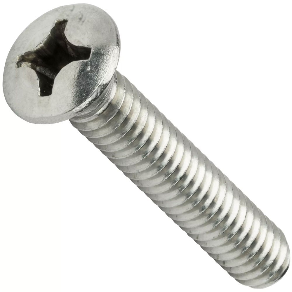 8-32 Phillips Oval Head Machine Bolts Stainless Steel All Sizes