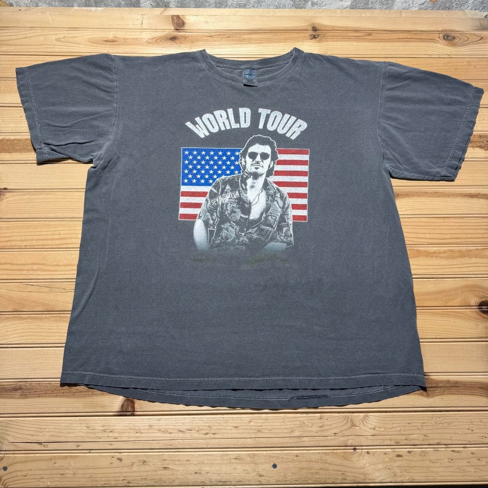 Vintage 2002 Bruce Springsteen The Rising World Tour Concert T-Shirt USA - XL