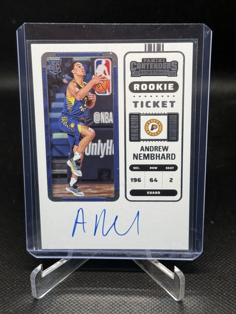 2022-23  Andrew Nembhard Panini Contenders Rookie Ticket Auto #119