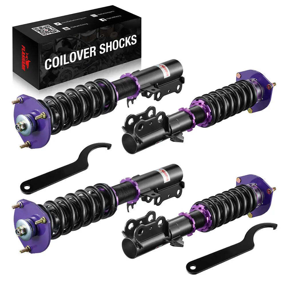 Front & Rear Complete Coilovers For 2002-2008 Toyota Camry Adjustable Height