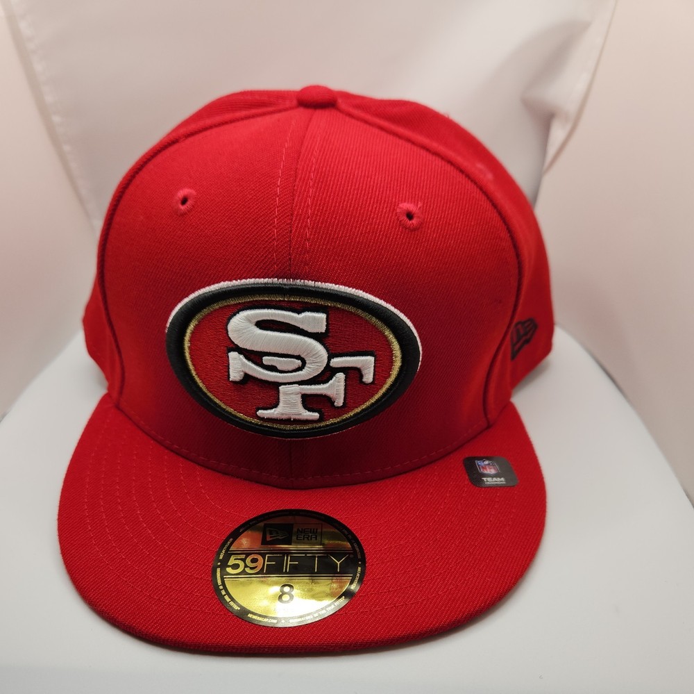 New Era San Francisco 49ers Red Team Basic Fitted Hat 7-5/8 NFL