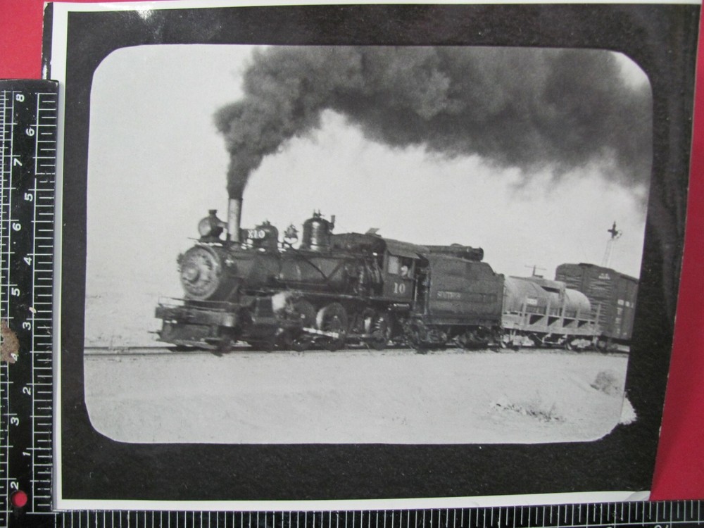 Southern Pacific Railroad 2-6-0 Locomotive #10 Freight Train Photo Sp Rr Ca