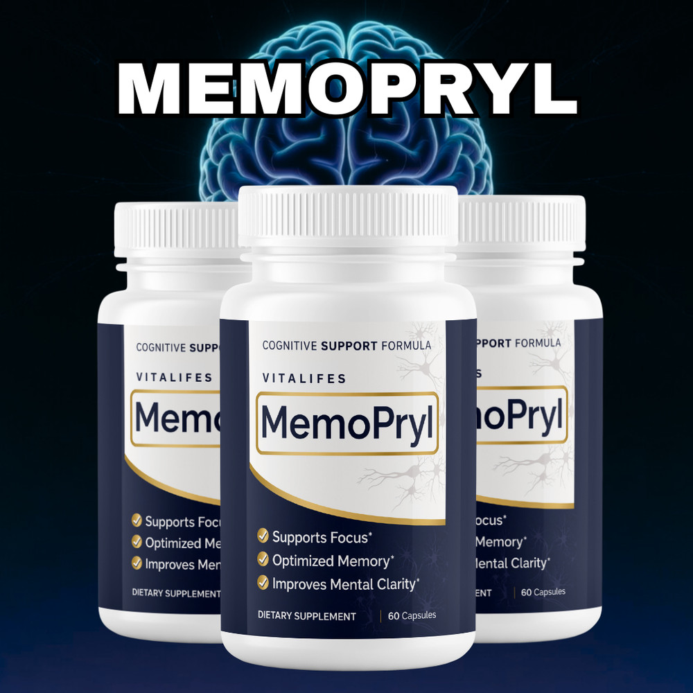 (3 Pack) MemoPryl Nootropic All Natural Brain Supplement Memo Pryl 180 Capsules