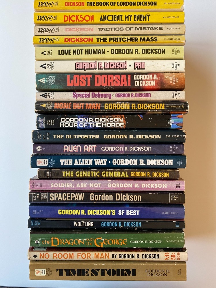 GORDON DICKSON PB LOT 21~Wolfling~Genetic~Spacepaw~Alien~Dorsai~Pro~Enemy~Storm~