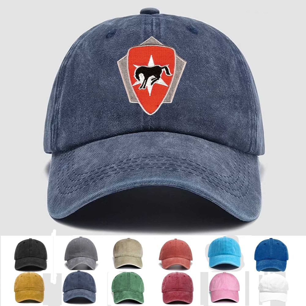 Custom Embroidered Hat 6th Cavalry Brigade Crest, Veteran Cap, Trucker Hat, Gift
