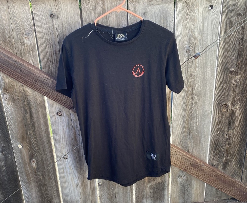 Spartathletics Glory T-Shirt (Onyx x Lava Red) Mens Size Small
