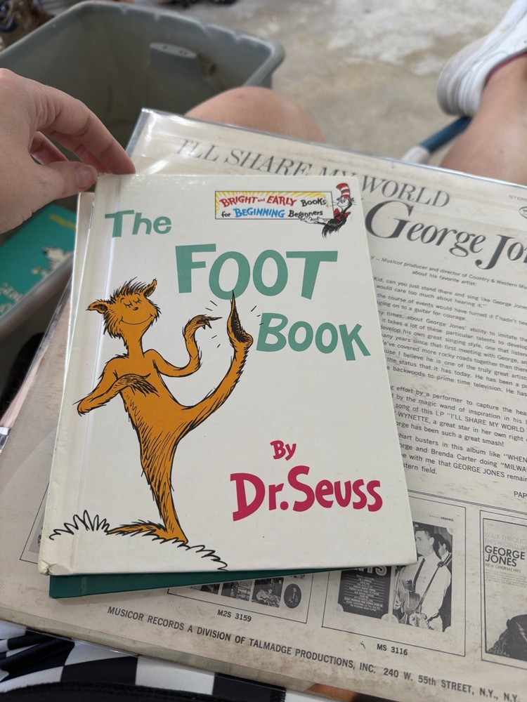 Dr. Seuss The Foot Book Hardcover (Bright & Early Book) Illustrated Inscribed