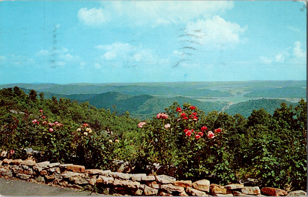 Vintage Postcard Cherokee Lake Tennessee Clinch Mountain Lookout