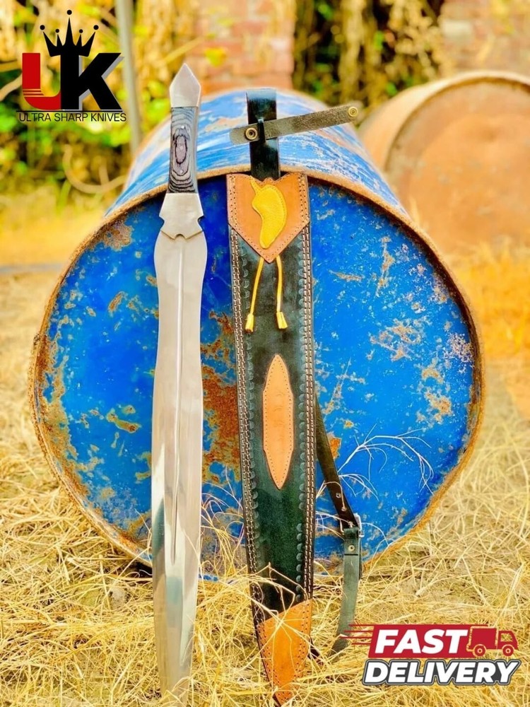 36-Inch Custom Handmade Achilles Sword from Troy – Legendary Trojan Battle Replica  -image