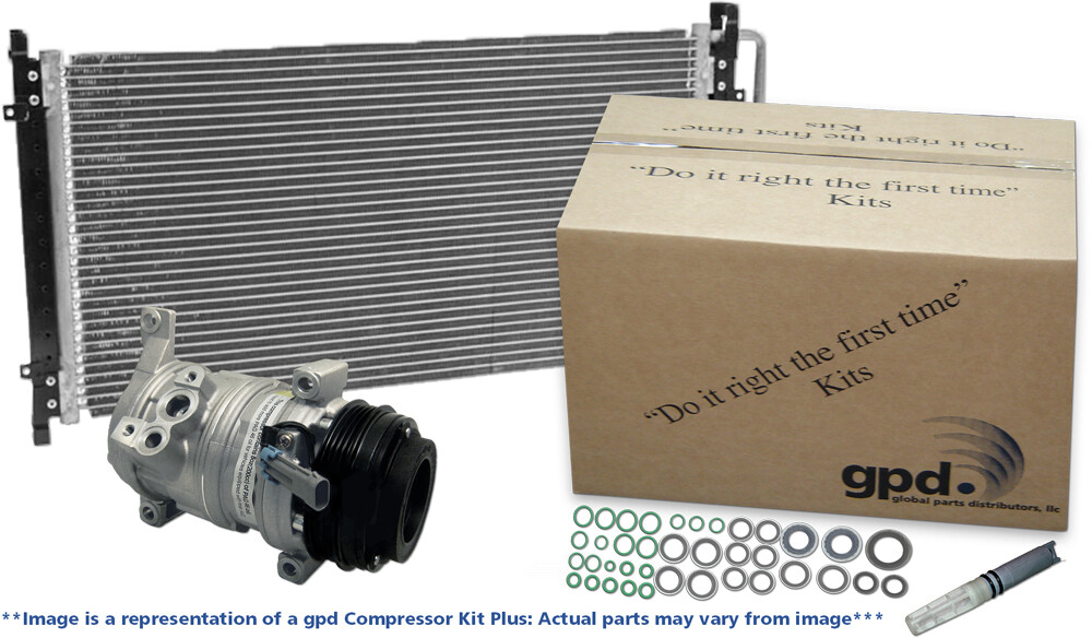 New Global A/C Compressor and Condenser Kit with Compressor Kit-image