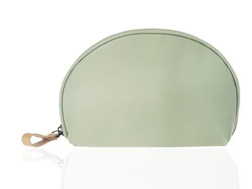 Small Makeup Bag for Purse Portable Waterproof Cosmetic Bag Travel Green Nylon