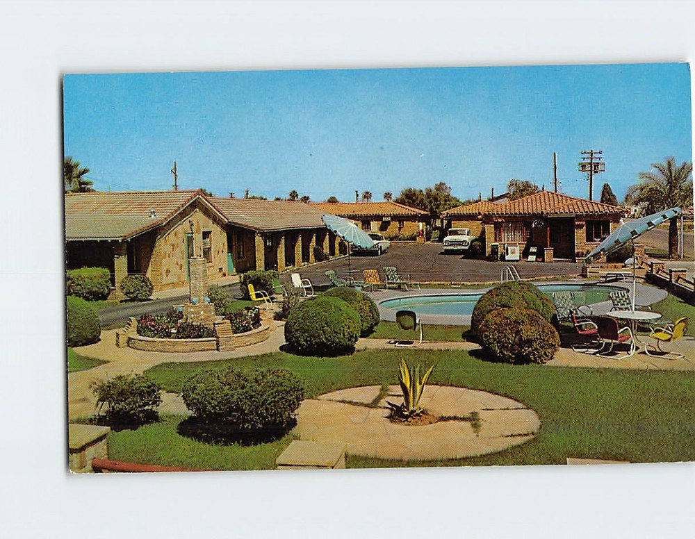 Postcard Stone Motel Phoenix Arizona USA