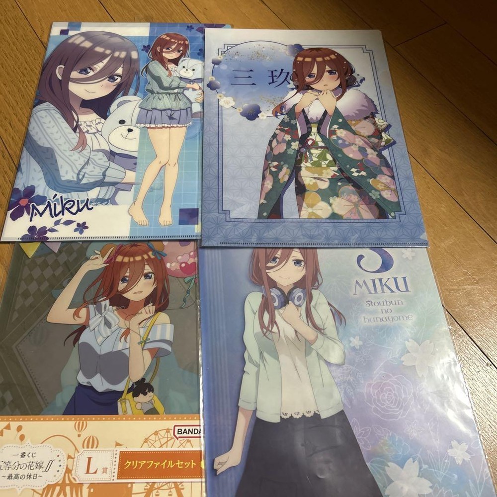 The Quintessential Quintuplets Nakano Miku Clear File Anime character Animation