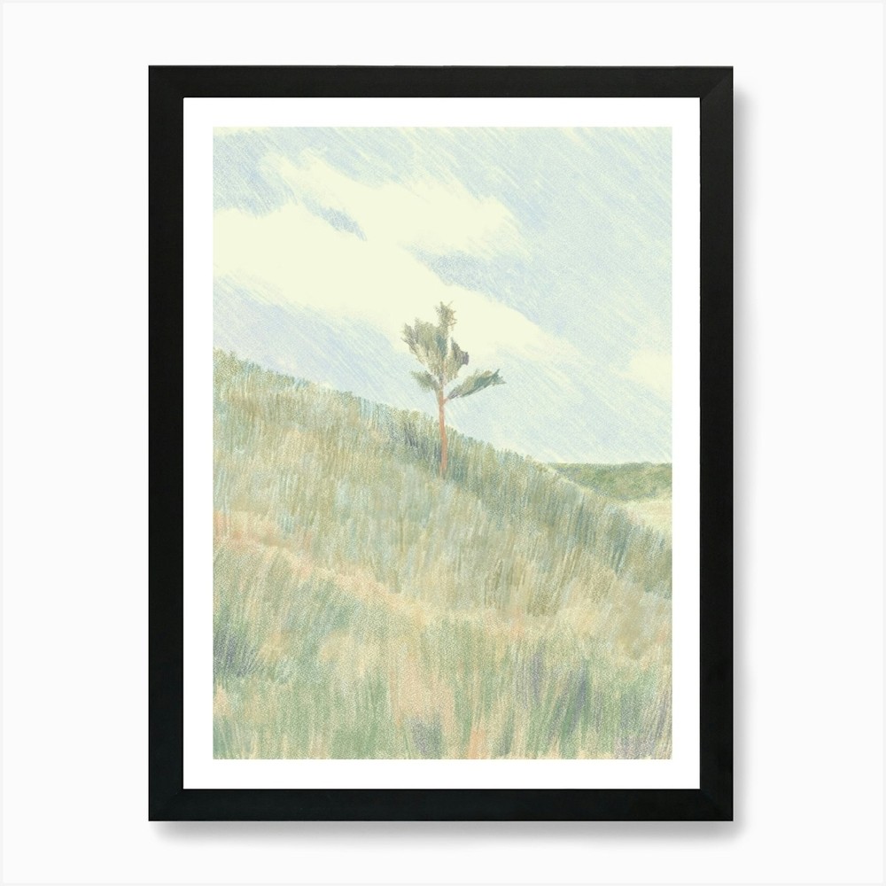 Lone Tree Framed Wall Art Canvas Print Poster Picture  