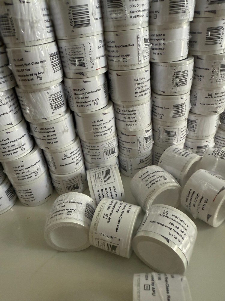 60 rolls of 100 USPS postage - Total 6000pcs Speical sale Free Shipping