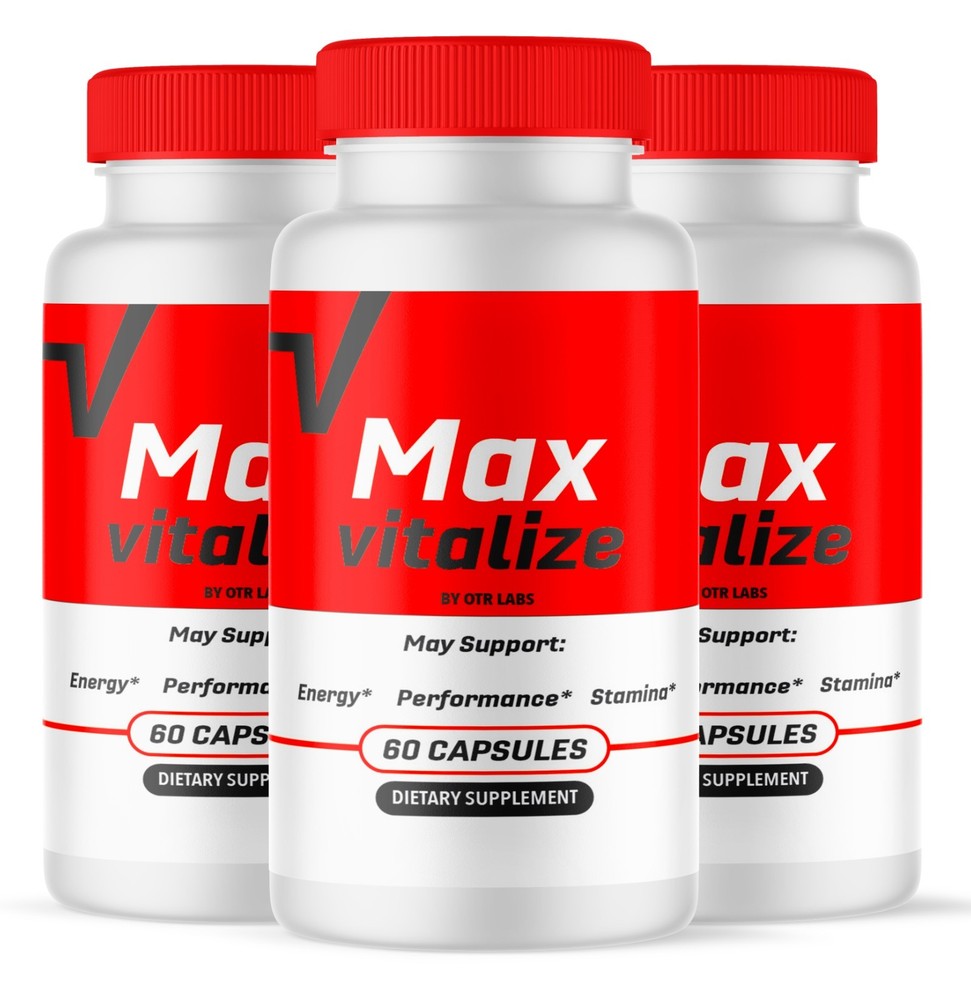 Max Vitalize for Men, Maxvitalize for Energy Performance&Stamina 180 CapsulesDietary Supplement 3 Bottles 180 Capsules